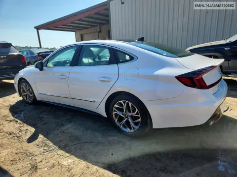 2021 Hyundai Sonata Sel VIN KMHL14JA6MA160582 фото 2