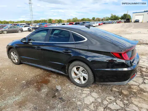 5NPEG4JA4MH111854 — 2021 Hyundai Sonata, photo 2 from Copart, Front end