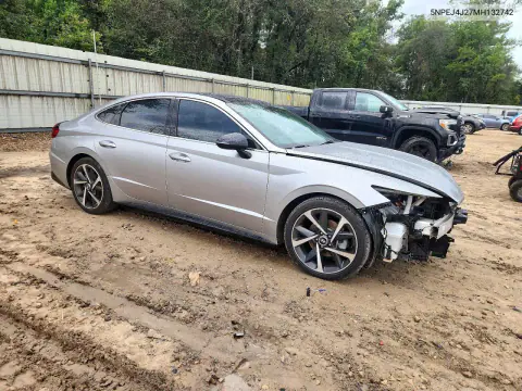 2021 Hyundai Sonata Sel Plus VIN 5NPEJ4J27MH132742 фото 4