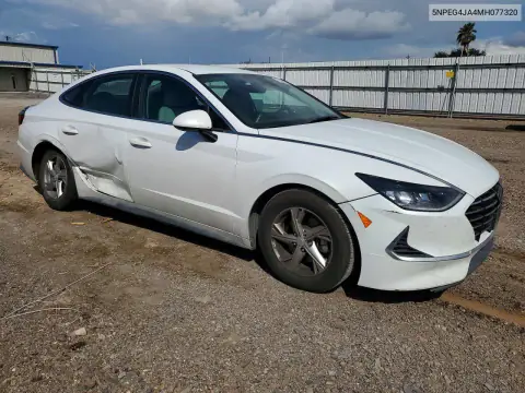5NPEG4JA4MH077320 — 2021 Hyundai Sonata, photo 4 from Copart, Rear end