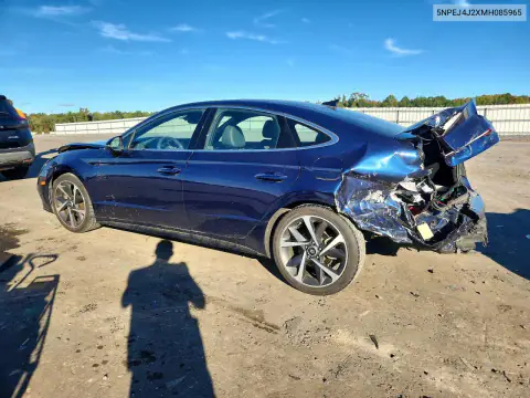 5NPEJ4J2XMH085965 — 2021 Hyundai Sonata, ფოტო 2, Copart 04.11.2026, უკანა ნაწილი