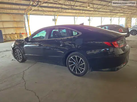 5NPEH4J26MH129505 — 2021 Hyundai Sonata, photo 2 from Copart, Front end