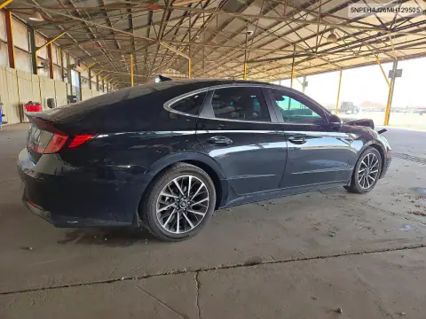5NPEH4J26MH129505 — 2021 Hyundai Sonata, photo 3 from Copart, Front end