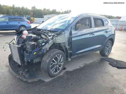 KM8J3CALXMU389620 Hyundai Tucson 2021 — Front end damage, before-repair photo