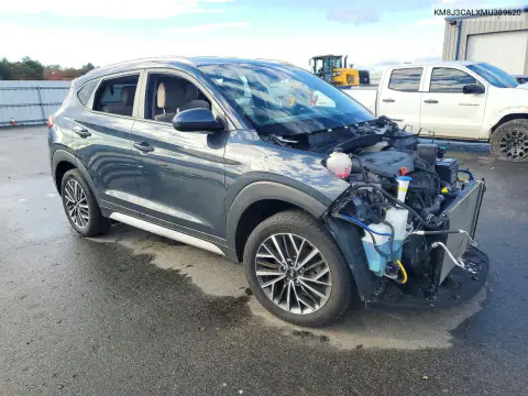 KM8J3CALXMU389620 — 2021 Hyundai Tucson, photo 4 from Copart, Front end