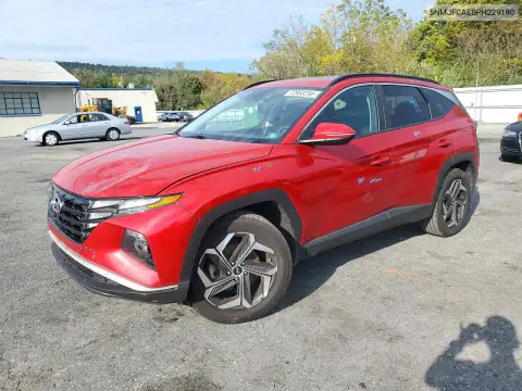 5NMJFCAE0PH229190 Hyundai Tucson 2023 — დაზიანება წინა ნაწილი, ფოტო შეკეთებამდე