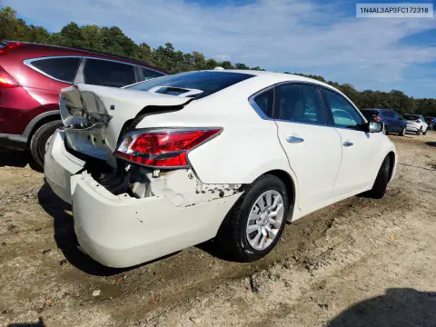 1N4AL3AP3FC172318 — 2015 Hyundai, photo 3 from Copart, Rear end
