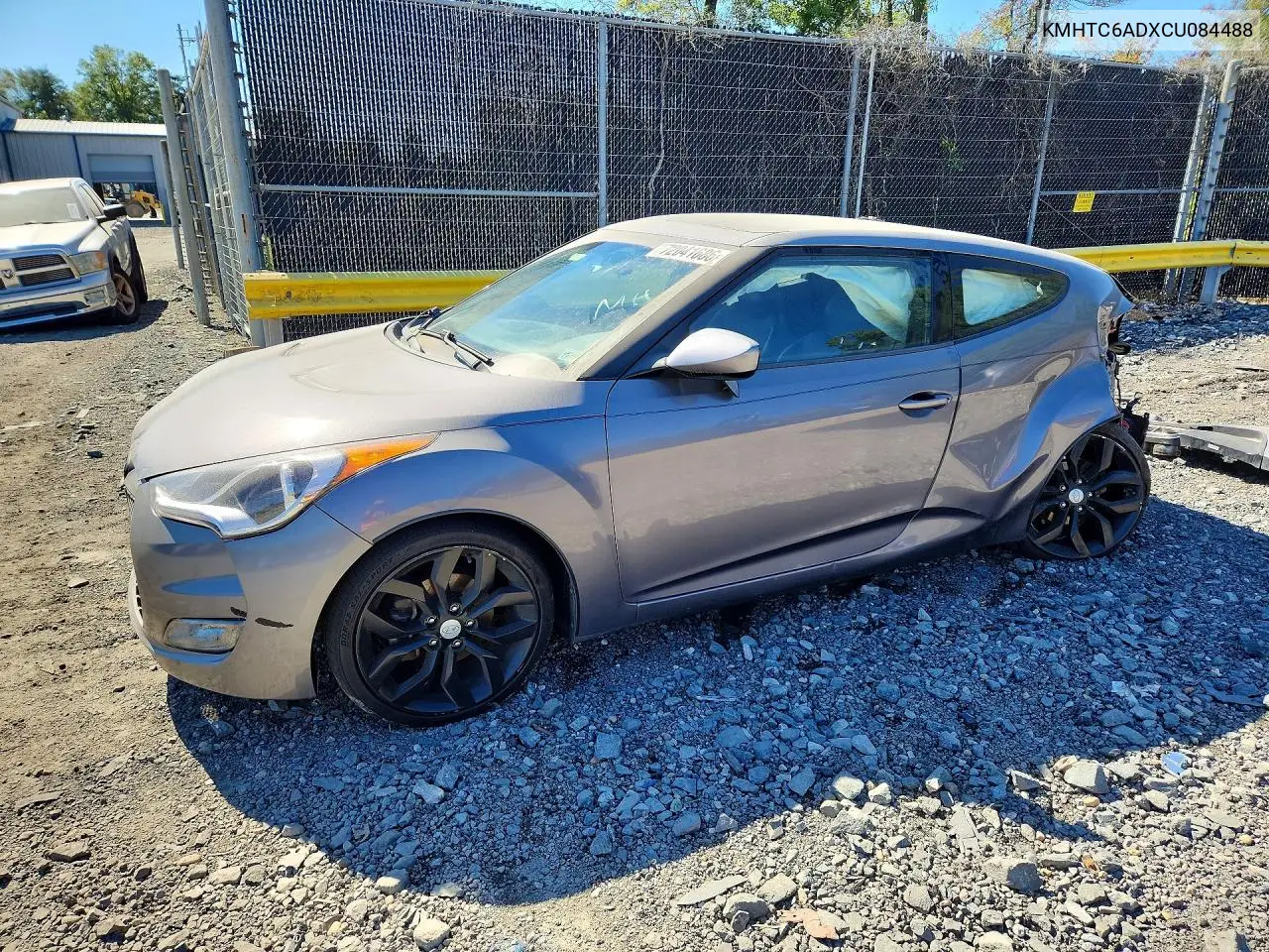 2012 Hyundai Veloster Base VIN KMHTC6ADXCU084488 фото 1