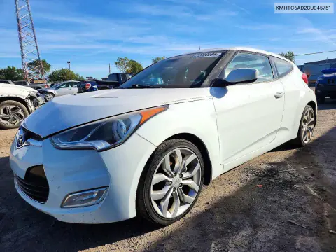 2012 Hyundai Veloster Base VIN KMHTC6AD2CU045751 фото 1