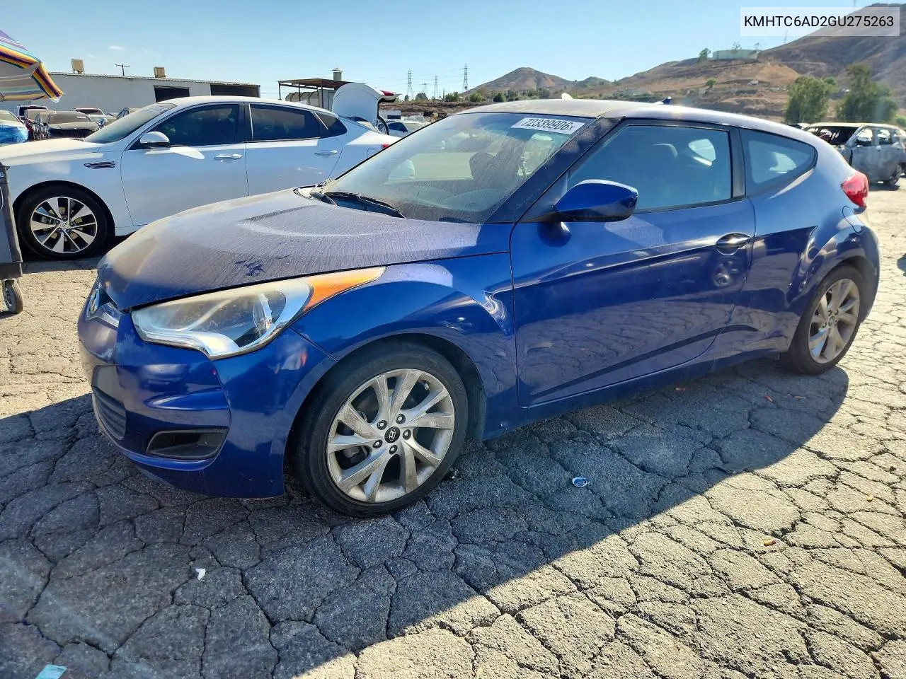 2016 Hyundai Veloster Base VIN KMHTC6AD2GU275263 фото 1