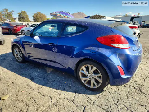 2016 Hyundai Veloster Base VIN KMHTC6AD2GU275263 фото 2
