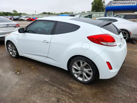 KMHTC6AD6GU287593 — 2016 Hyundai Veloster, photo 2 from Copart, Flood