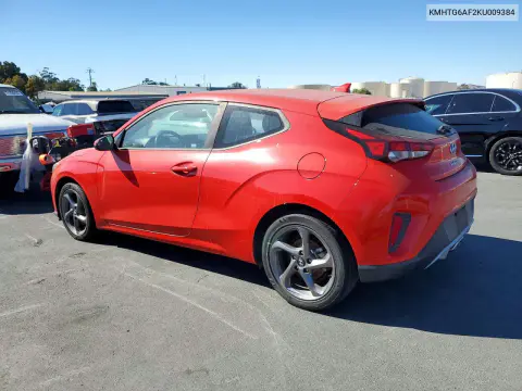 2019 Hyundai Veloster 2.0L VIN KMHTG6AF2KU009384 фото 2