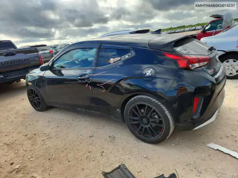 KMHTH6AB0KU014237 — 2019 Hyundai Veloster, ფოტო 2, Copart, წინა ნაწილი