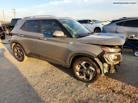 2021 Hyundai Venue Sel VIN KMHRC8A3XMU122607 фото 4