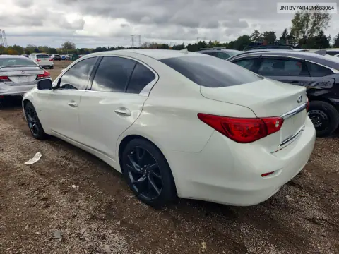 JN1BV7AR4EM683064 — 2014 Infiniti Q50, photo 2 from Copart, Vandalism