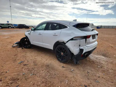 SADFP2FX3J1Z27273 — 2018 Jaguar E-Pace, photo 2 from Copart, Front end