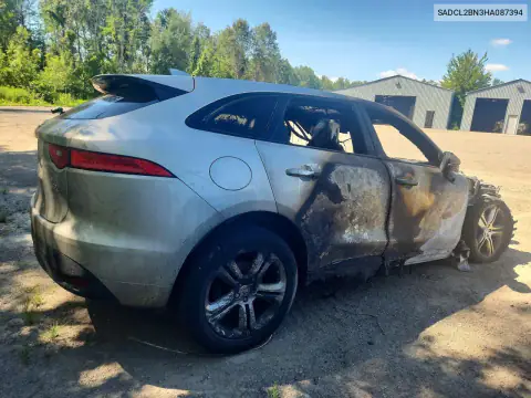 SADCL2BN3HA087394 — 2017 Jaguar F-Pace, ფოტო 3, Copart 15.10.2026, ხანძარი