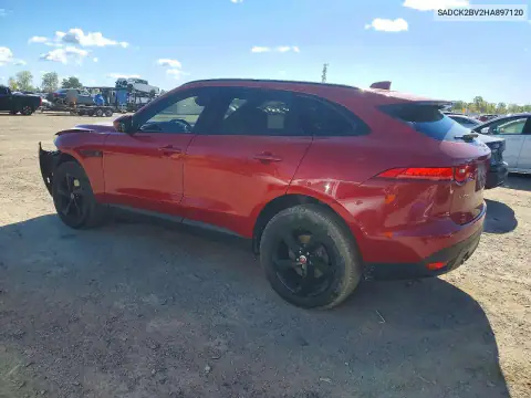SADCK2BV2HA897120 — 2017 Jaguar F-Pace, фото 2 с аукциона Copart, Передняя часть