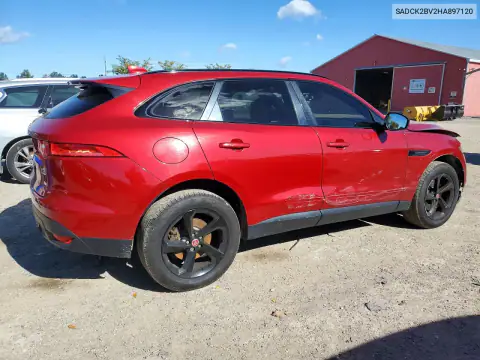 SADCK2BV2HA897120 — 2017 Jaguar F-Pace, фото 3 с аукциона Copart, Передняя часть