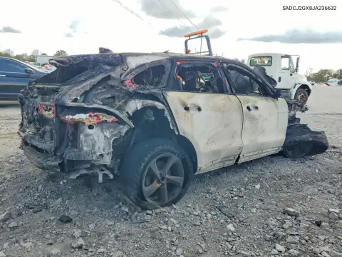 SADCJ2GX8JA236632 — 2018 Jaguar F-Pace, zdjęcie 3 z Copart 26.10.2026, Pożar