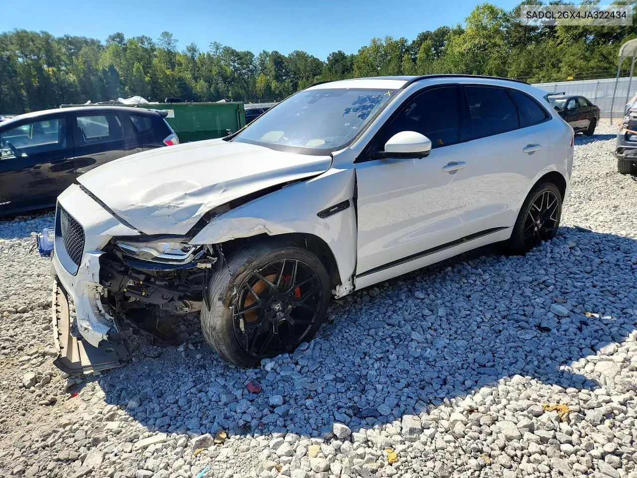 SADCL2GX4JA322434 Jaguar F-Pace 2018 — повреждение Боковая часть, фото до ремонта