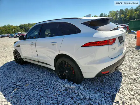SADCL2GX4JA322434 — 2018 Jaguar F-Pace, фото 2 с аукциона Copart, Боковая часть