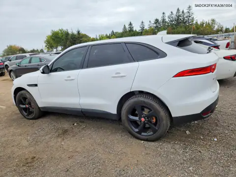 SADCK2FX1KA361004 — 2019 Jaguar F-Pace, фото 2 с аукциона Copart 20.10.2026, Подтопление
