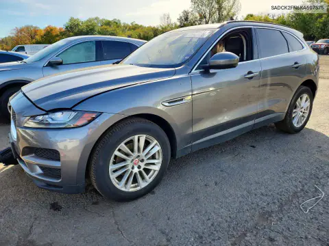 SADCK2FN6KA607575 — 2019 Jaguar F-Pace, Front end, before-repair photos