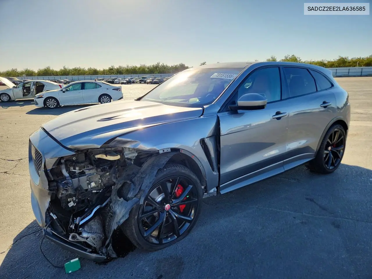 SADCZ2EE2LA636585 Jaguar F-Pace 2020 — повреждение Передняя часть, фото до ремонта