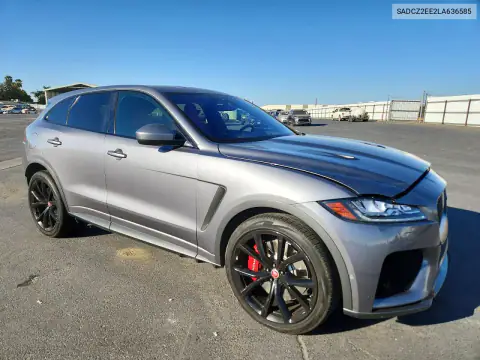 SADCZ2EE2LA636585 — 2020 Jaguar F-Pace, фото 4 с аукциона Copart, Передняя часть