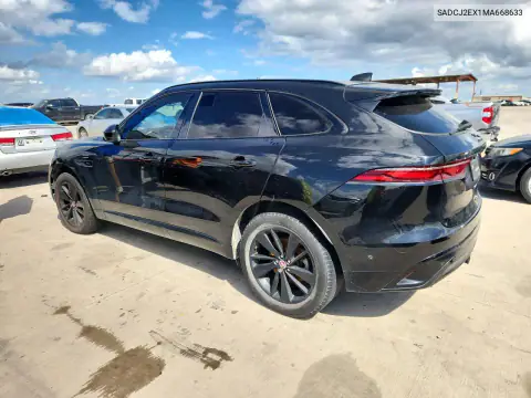 SADCJ2EX1MA668633 — 2021 Jaguar F-Pace, фото 2 с аукциона Copart, Мелкие вмятины и царапины
