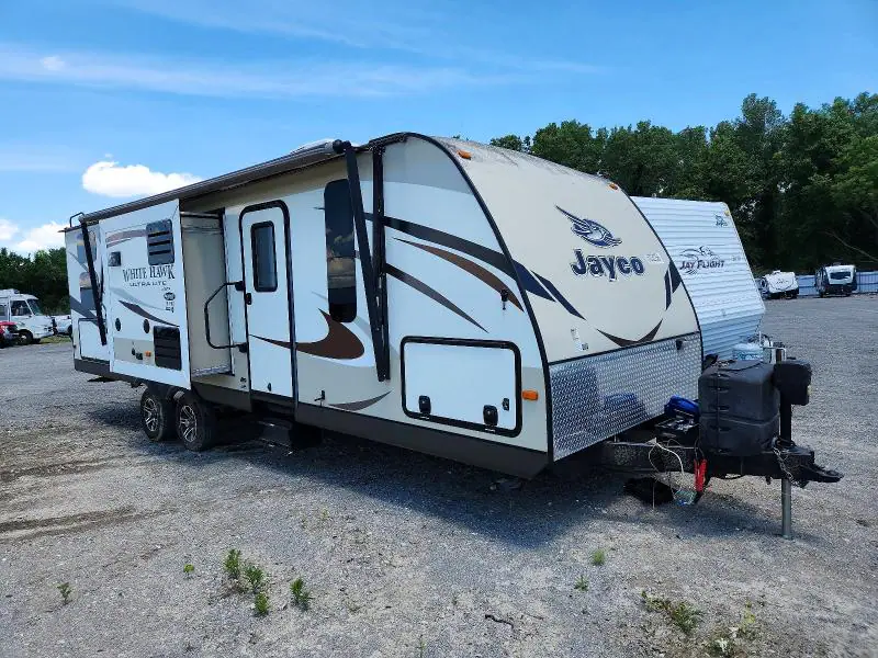 1UJBJ0BL7F14T0124 JAY White Hawk 2015 — Hail damage, before-repair photo