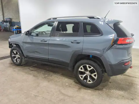 2015 Jeep Cherokee Trailhawk VIN 1C4PJMBS3FW520474 фото 2