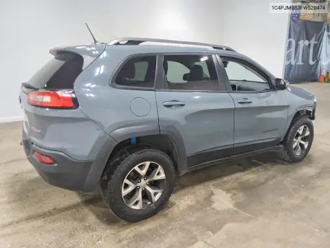 2015 Jeep Cherokee Trailhawk VIN 1C4PJMBS3FW520474 фото 3