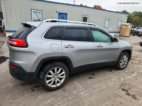 2015 Jeep Cherokee Limited VIN 1C4PJMDSXFW567627 фото 3
