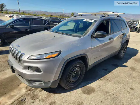 2015 Jeep Cherokee Sport VIN 1C4PJLAB4FW616352 фото 1