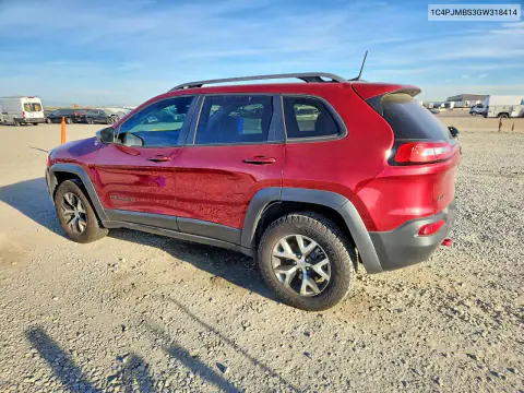 2016 Jeep Cherokee Trailhawk VIN 1C4PJMBS3GW318414 фото 2