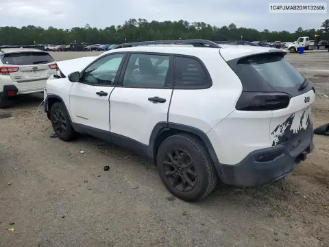 2016 Jeep Cherokee Sport VIN 1C4PJMAB2GW132686 фото 2