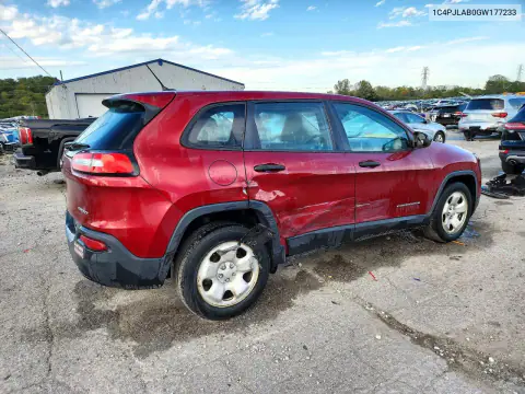 2016 Jeep Cherokee Sport VIN 1C4PJLAB0GW177233 фото 3