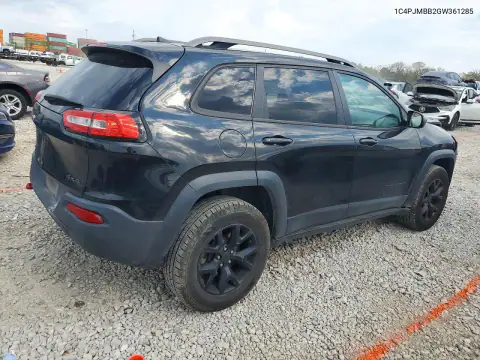 1C4PJMBB2GW361285 — 2016 Jeep Cherokee, photo 3 from Copart, Front end