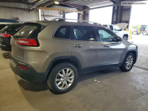 1C4PJMDB6GW249912 — 2016 Jeep Cherokee, photo 3 from Copart, Front end