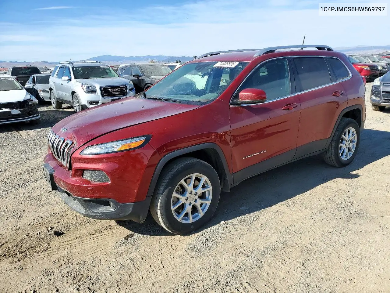 2017 Jeep Cherokee Latitude VIN 1C4PJMCS6HW569797 фото 1