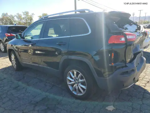 1C4PJLDS1HW514442 — 2017 Jeep Cherokee, photo 2 from Copart, Rear end