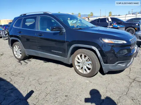 1C4PJLDS1HW514442 — 2017 Jeep Cherokee, photo 4 from Copart, Rear end
