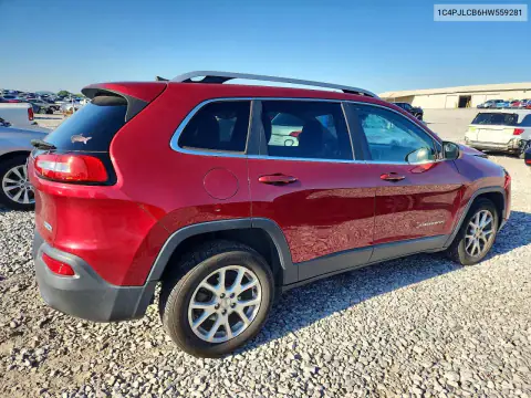 1C4PJLCB6HW559281 — 2017 Jeep Cherokee, photo 3 from Copart, Front end