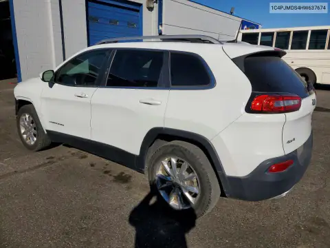 1C4PJMDS4HW637674 — 2017 Jeep Cherokee, фото 2 с аукциона Copart, Передняя часть