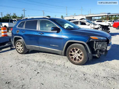 1C4PJLCB3JD573883 — 2018 Jeep Cherokee, foto 4 de Copart, Parte delantera
