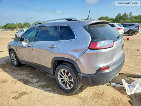 1C4PJLLBXKD184692 — 2019 Jeep Cherokee, ფოტო 2, Copart, დატბორვა