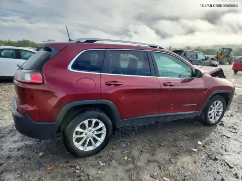 1C4PJLCB0KD265684 — 2019 Jeep Cherokee, photo 3 from Copart, Front end